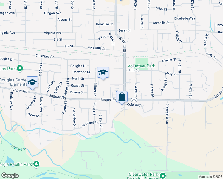 map of restaurants, bars, coffee shops, grocery stores, and more near 4094 Jasper Road in Springfield