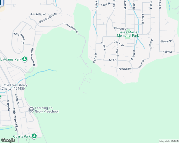 map of restaurants, bars, coffee shops, grocery stores, and more near 967 South 66th Place in Springfield