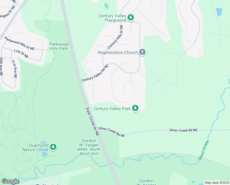 map of restaurants, bars, coffee shops, grocery stores, and more near 2949 Stone Park Drive Northeast in Rochester