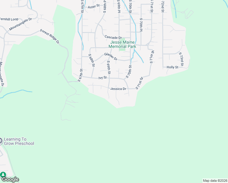 map of restaurants, bars, coffee shops, grocery stores, and more near 1143 South 69th Place in Springfield