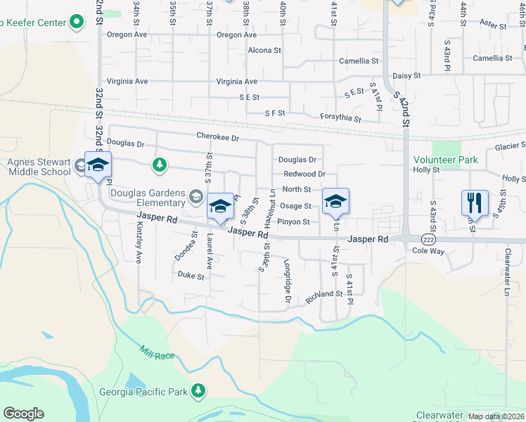 map of restaurants, bars, coffee shops, grocery stores, and more near 979 South 38th Street in Springfield