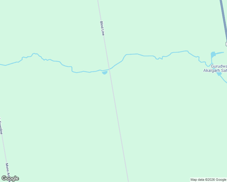 map of restaurants, bars, coffee shops, grocery stores, and more near 595133 Blind Line in Orangeville