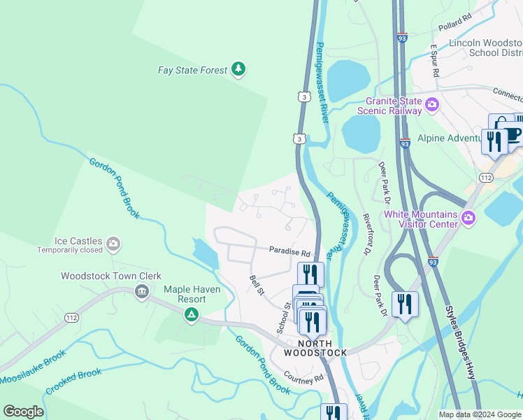 map of restaurants, bars, coffee shops, grocery stores, and more near 14 Grant Drive in Woodstock
