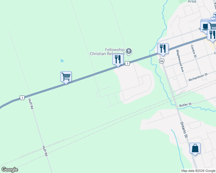 map of restaurants, bars, coffee shops, grocery stores, and more near 33 Braeburn Street in Brighton