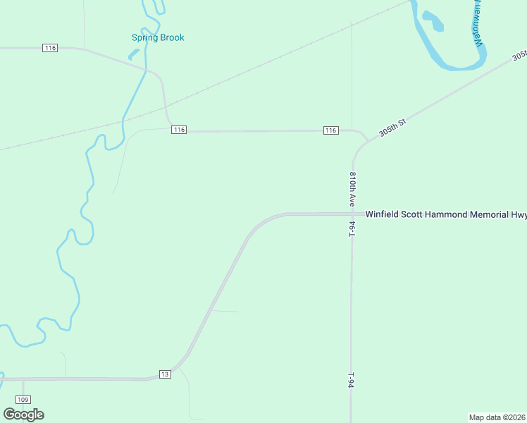 map of restaurants, bars, coffee shops, grocery stores, and more near 80790 Hammond Highway in Madelia