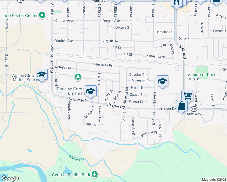 map of restaurants, bars, coffee shops, grocery stores, and more near 919 South 37th Place in Springfield