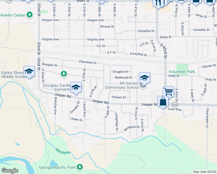 map of restaurants, bars, coffee shops, grocery stores, and more near 3904 North Street in Springfield