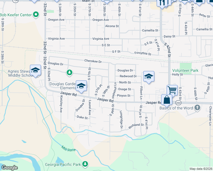map of restaurants, bars, coffee shops, grocery stores, and more near 898 South 38th Street in Springfield
