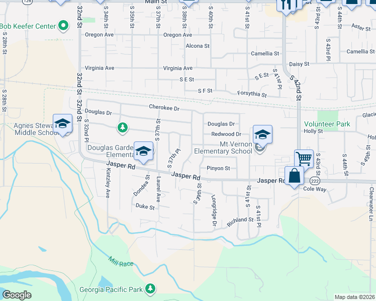 map of restaurants, bars, coffee shops, grocery stores, and more near 922 South 38th Street in Springfield