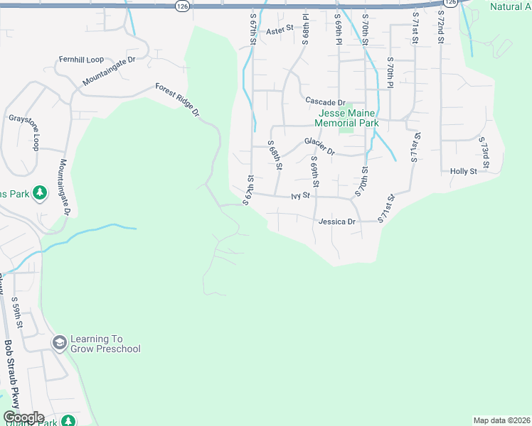 map of restaurants, bars, coffee shops, grocery stores, and more near 4452 Jessica Drive in Springfield