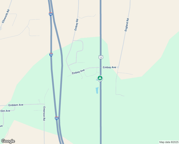 map of restaurants, bars, coffee shops, grocery stores, and more near 24691 Embay Avenue in Tomah