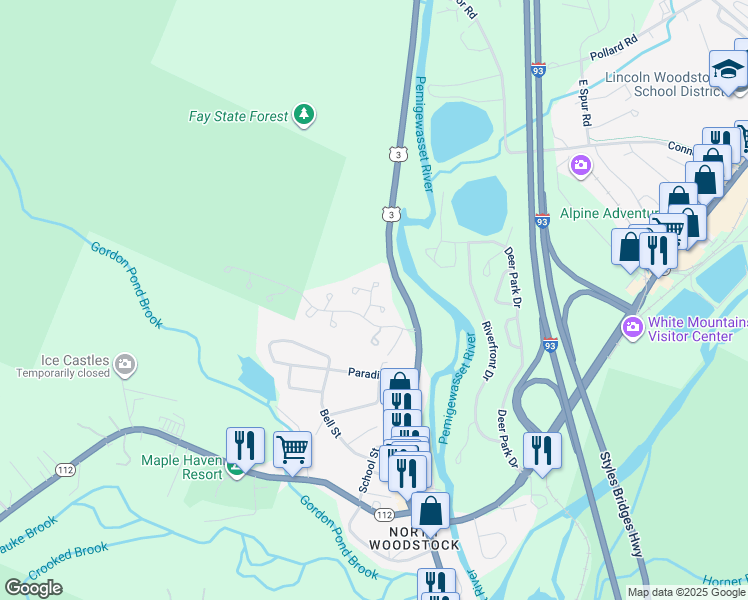 map of restaurants, bars, coffee shops, grocery stores, and more near 15 Johnson Drive in Woodstock