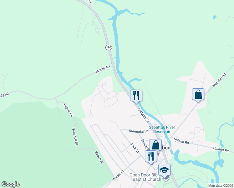 map of restaurants, bars, coffee shops, grocery stores, and more near Premier Drive in Lisbon