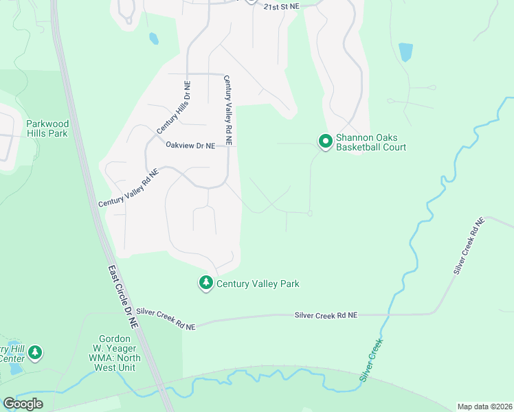 map of restaurants, bars, coffee shops, grocery stores, and more near 1462 Century Knoll Lane Northeast in Rochester