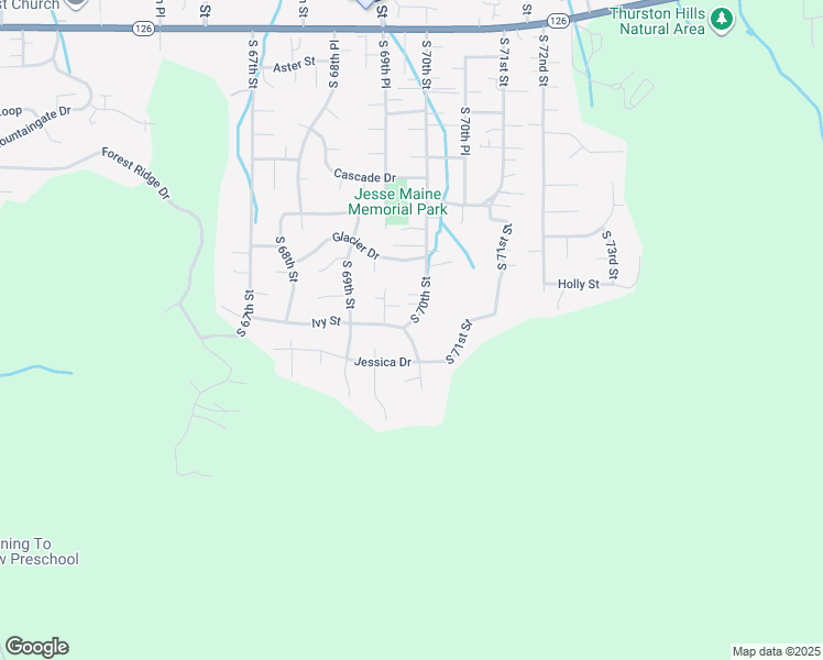 map of restaurants, bars, coffee shops, grocery stores, and more near 907 South 70th Street in Springfield