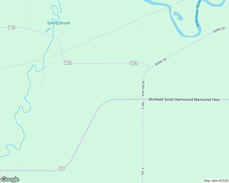 map of restaurants, bars, coffee shops, grocery stores, and more near 80790 Hammond Highway in Madelia