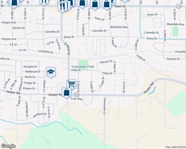 map of restaurants, bars, coffee shops, grocery stores, and more near 955 South 44th Street in Springfield