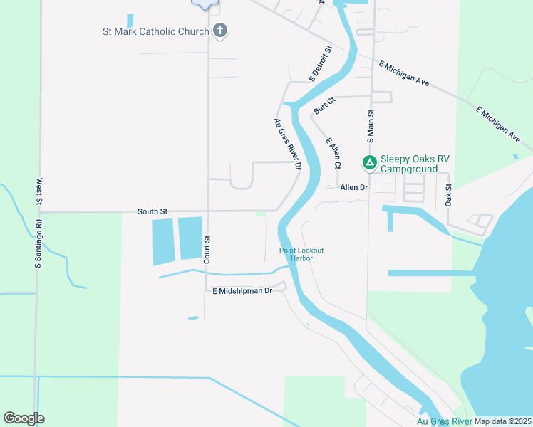 map of restaurants, bars, coffee shops, grocery stores, and more near in Arenac County