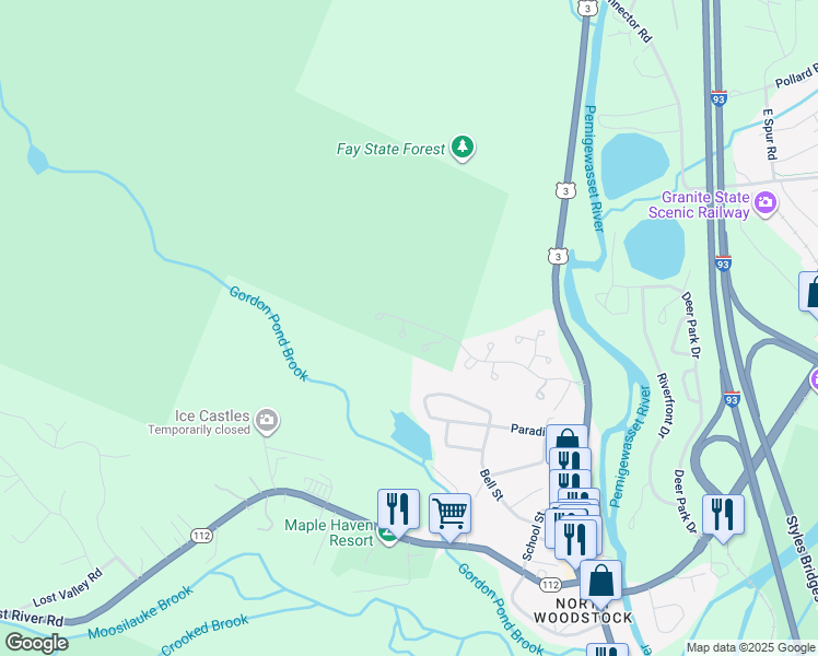 map of restaurants, bars, coffee shops, grocery stores, and more near 92 Alpine Village Drive in Woodstock