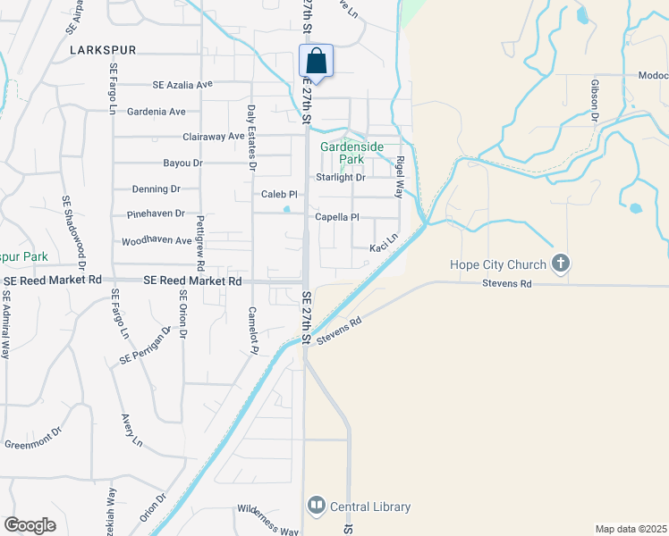 map of restaurants, bars, coffee shops, grocery stores, and more near 21217 Southeast Golden Market Lane in Bend