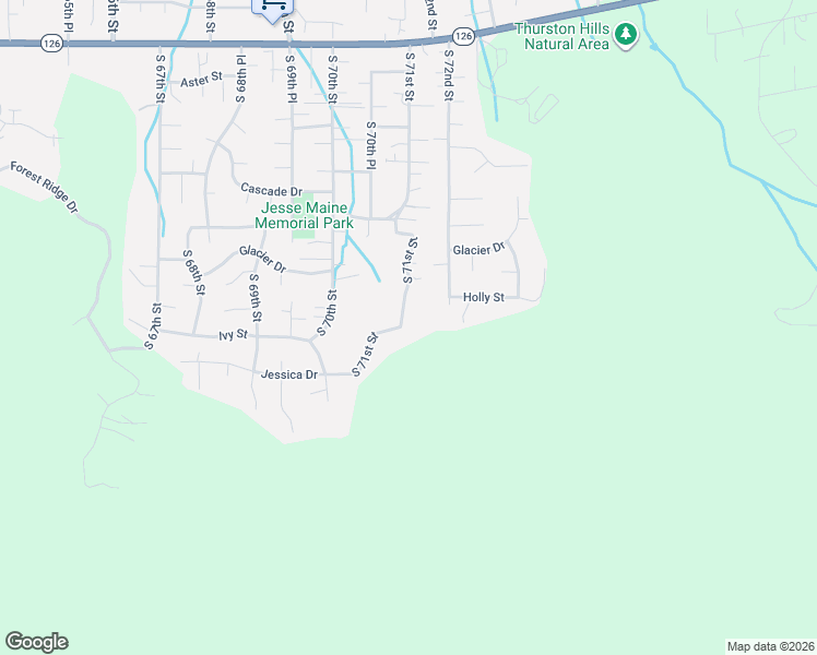 map of restaurants, bars, coffee shops, grocery stores, and more near 895 South 71st Street in Springfield