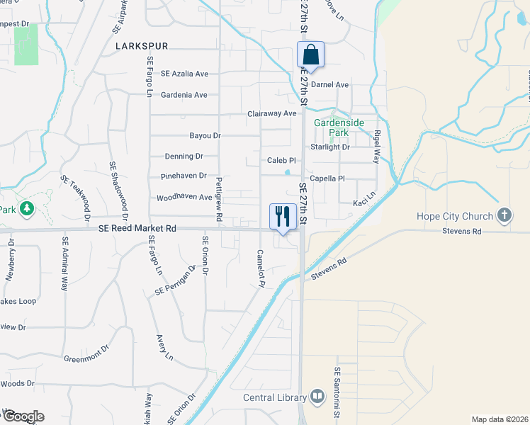 map of restaurants, bars, coffee shops, grocery stores, and more near 61620 Daly Estates Drive in Bend