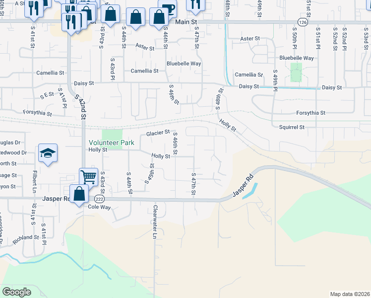 map of restaurants, bars, coffee shops, grocery stores, and more near 4667 Hailey Court in Springfield