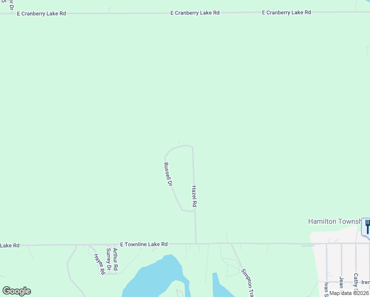 map of restaurants, bars, coffee shops, grocery stores, and more near 3120 Russell Drive in Harrison