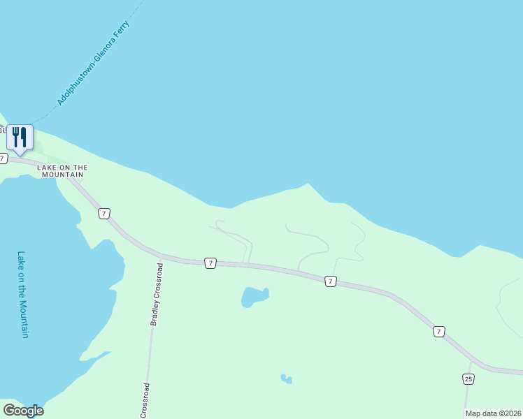 map of restaurants, bars, coffee shops, grocery stores, and more near Unnamed Road in Prince Edward