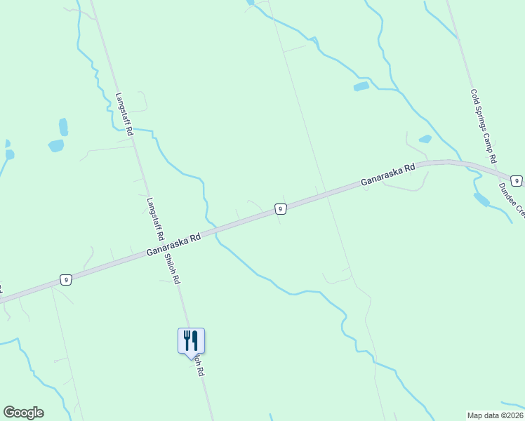 map of restaurants, bars, coffee shops, grocery stores, and more near 4754 Ganaraska Road in Newtonville