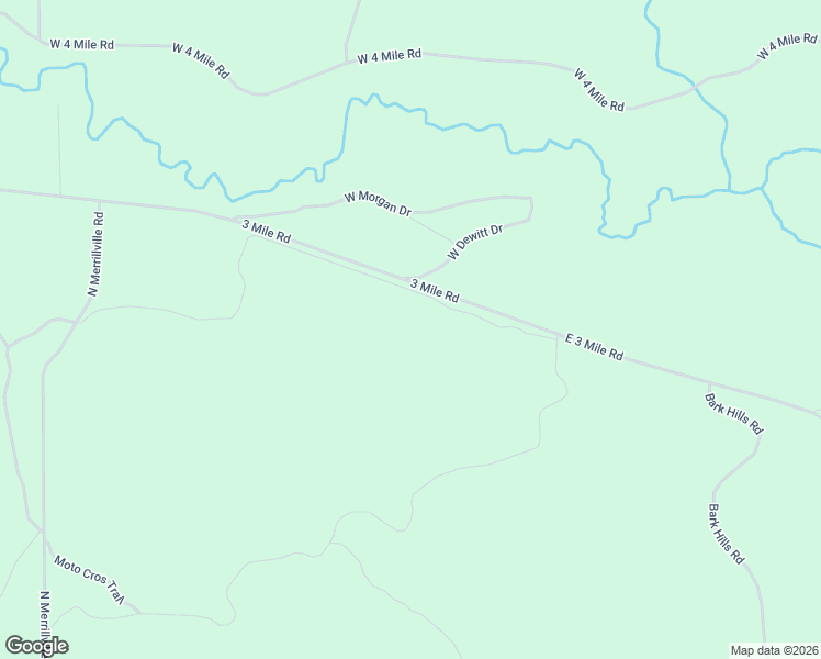 map of restaurants, bars, coffee shops, grocery stores, and more near 303 3 Mile Road in Luther