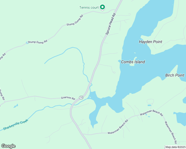 map of restaurants, bars, coffee shops, grocery stores, and more near Maine 73 in South Thomaston