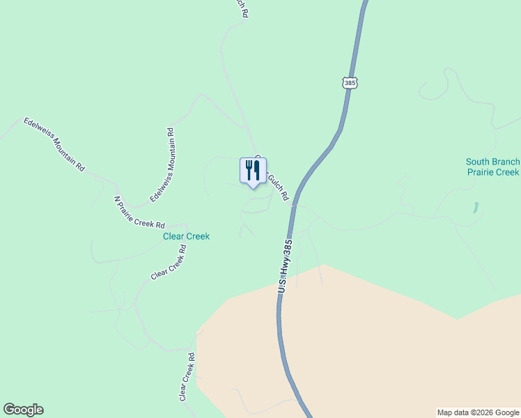 map of restaurants, bars, coffee shops, grocery stores, and more near 12775 Black Forest Road in Rapid City