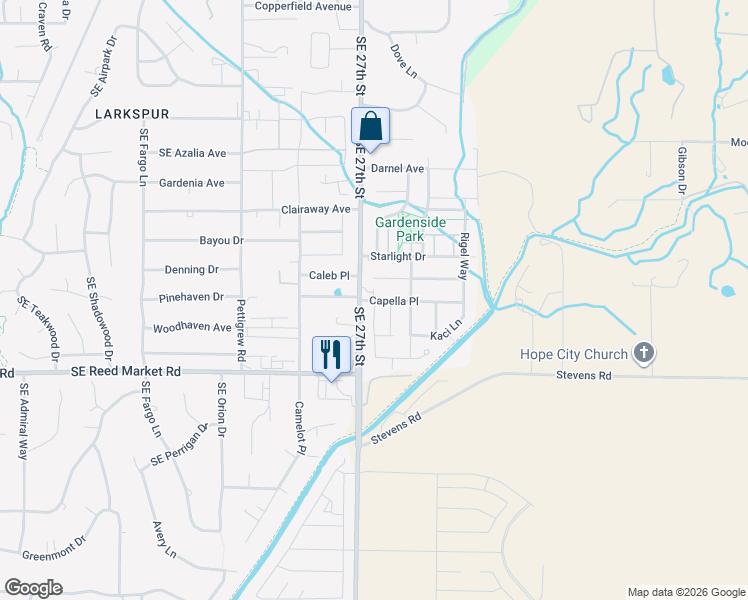 map of restaurants, bars, coffee shops, grocery stores, and more near 21224 Hurita Place in Bend