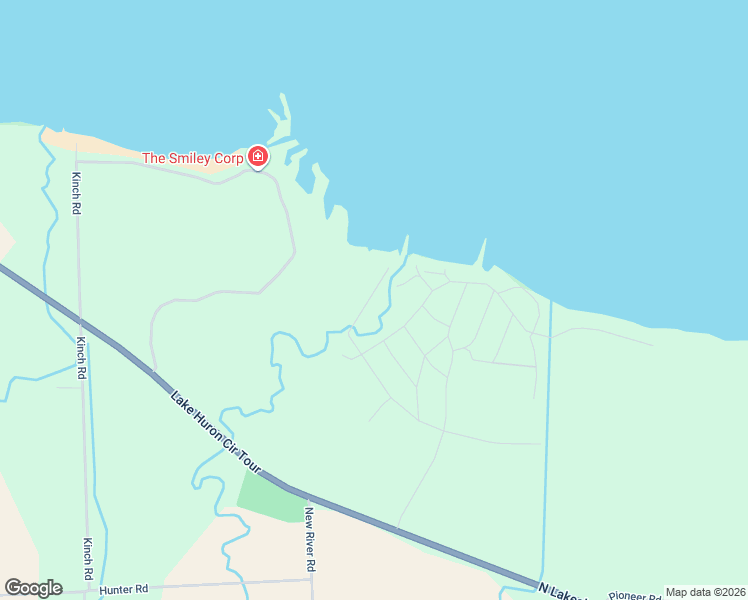 map of restaurants, bars, coffee shops, grocery stores, and more near 8399 Scenic Drive West in Port Austin