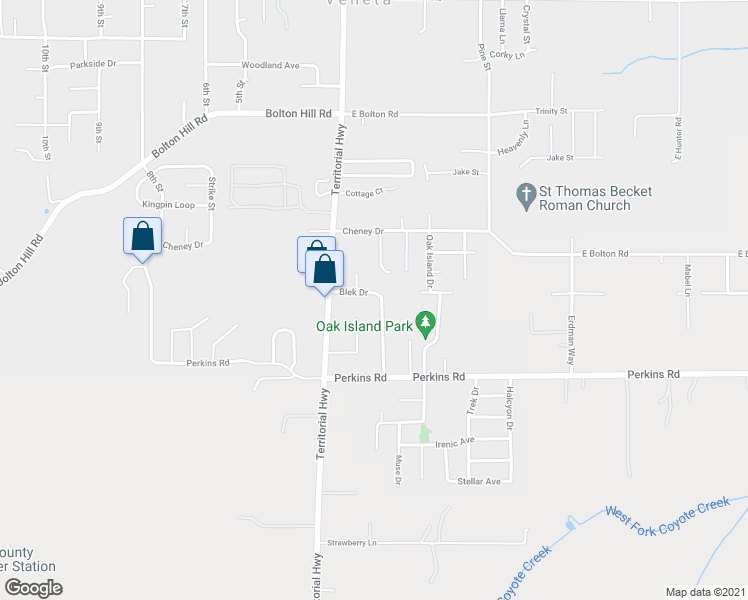 map of restaurants, bars, coffee shops, grocery stores, and more near 87772 Blek Drive in Veneta