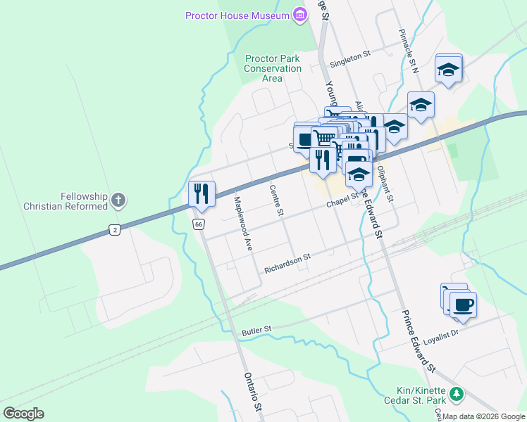 map of restaurants, bars, coffee shops, grocery stores, and more near 11 Addison Street in Brighton