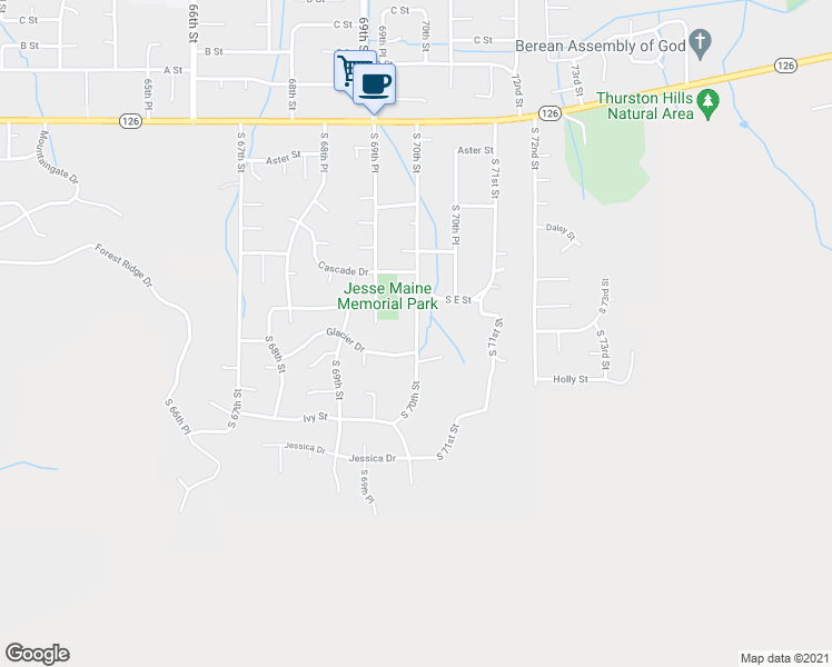 map of restaurants, bars, coffee shops, grocery stores, and more near 788 South 70th Street in Springfield