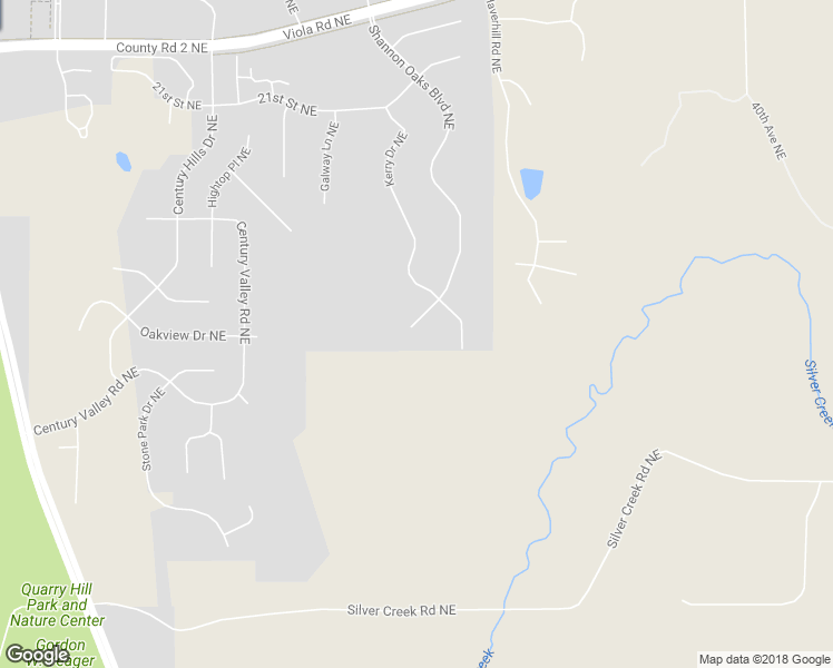 map of restaurants, bars, coffee shops, grocery stores, and more near 1738 Shannon Oaks Boulevard Northeast in Rochester