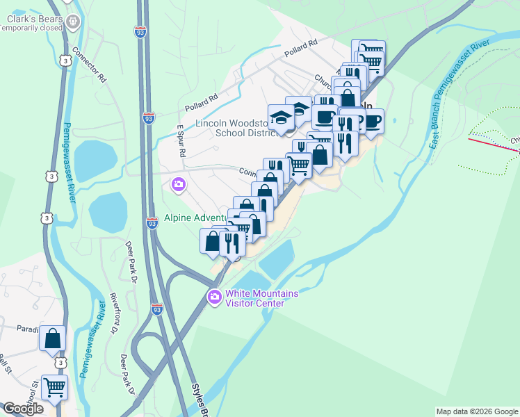 map of restaurants, bars, coffee shops, grocery stores, and more near 12 La Brecque Street in Lincoln