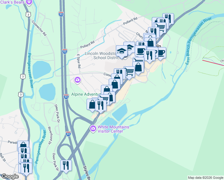 map of restaurants, bars, coffee shops, grocery stores, and more near 8 La Brecque Street in Lincoln