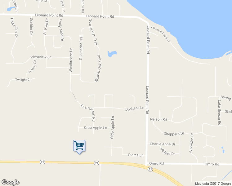 map of restaurants, bars, coffee shops, grocery stores, and more near 1560 Milton Circle in Oshkosh