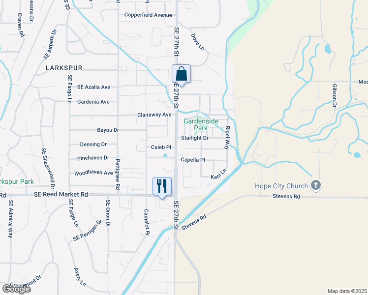 map of restaurants, bars, coffee shops, grocery stores, and more near 21224 Hurita Place in Bend