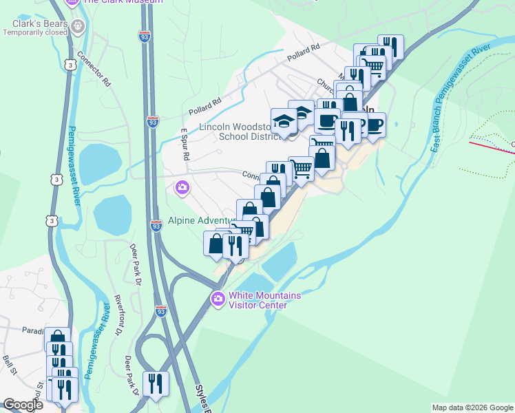 map of restaurants, bars, coffee shops, grocery stores, and more near 12 La Brecque Street in Lincoln