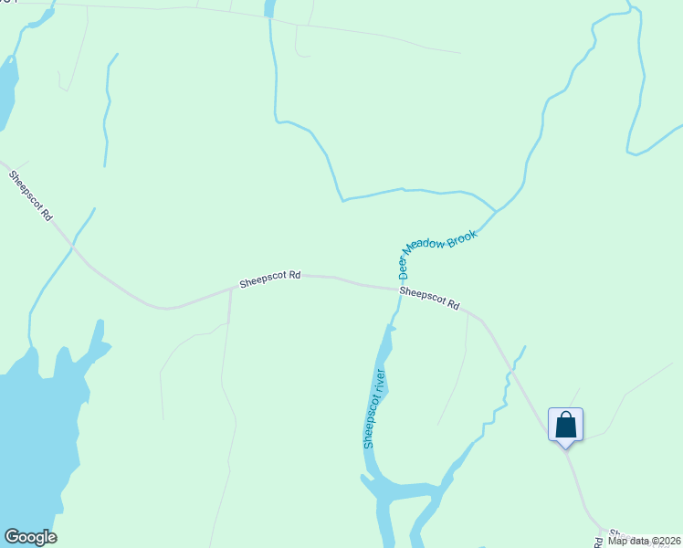 map of restaurants, bars, coffee shops, grocery stores, and more near 332 Sheepscot Road in Newcastle