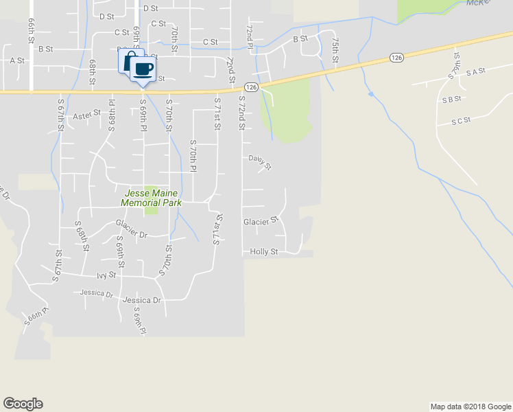 map of restaurants, bars, coffee shops, grocery stores, and more near 7266 Forsythia Drive in Springfield