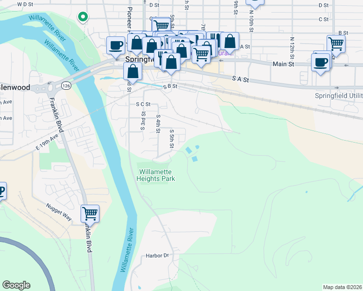 map of restaurants, bars, coffee shops, grocery stores, and more near 657 Quarry Road in Springfield