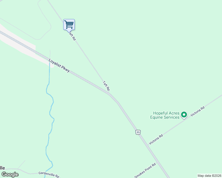 map of restaurants, bars, coffee shops, grocery stores, and more near 16 Taft Road in Carrying Place