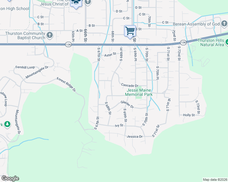map of restaurants, bars, coffee shops, grocery stores, and more near 509 South 68th Place in Springfield