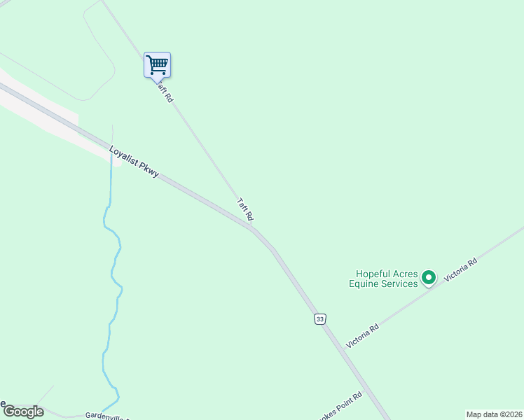 map of restaurants, bars, coffee shops, grocery stores, and more near 16 Taft Road in Carrying Place